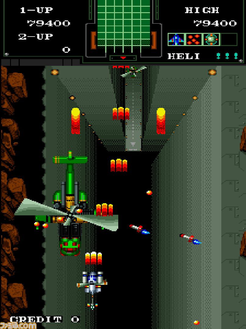 【アケアカ】『航空騎兵物語』8月21日に発売。1988年にSNKから発売されたシューティング。戦闘用ヘリを操縦して戦い、故郷に平和をもたらせ
