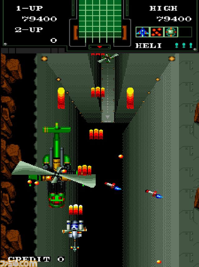 【アケアカ】『航空騎兵物語』8月21日に発売。1988年にSNKから発売されたシューティング。戦闘用ヘリを操縦して戦い、故郷に平和をもたらせ