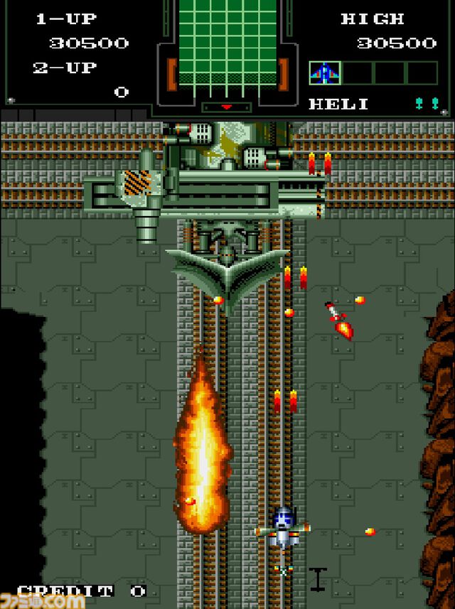 【アケアカ】『航空騎兵物語』8月21日に発売。1988年にSNKから発売されたシューティング。戦闘用ヘリを操縦して戦い、故郷に平和をもたらせ