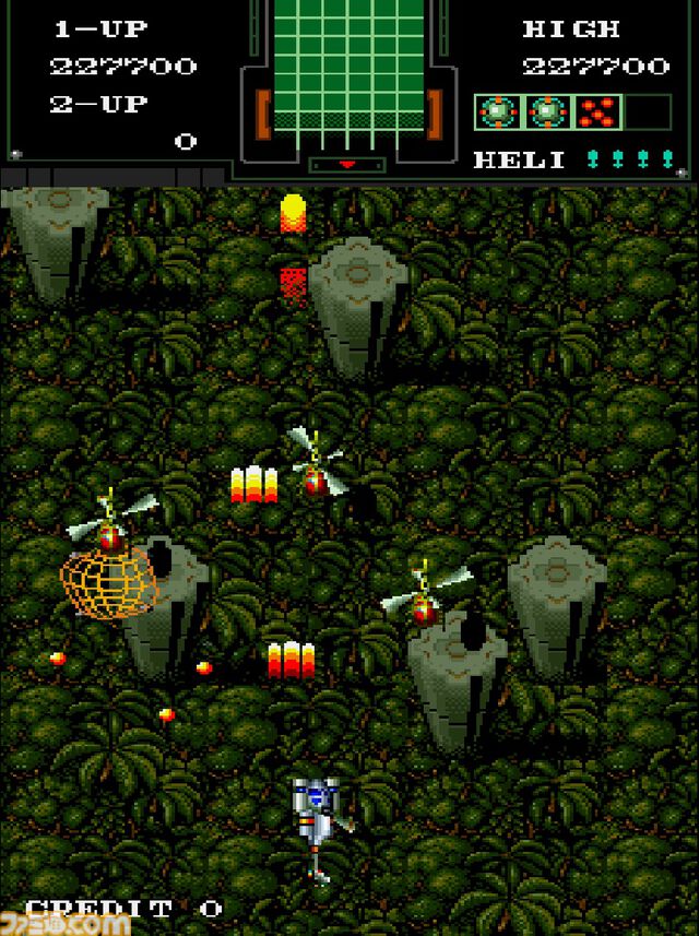 【アケアカ】『航空騎兵物語』8月21日に発売。1988年にSNKから発売されたシューティング。戦闘用ヘリを操縦して戦い、故郷に平和をもたらせ