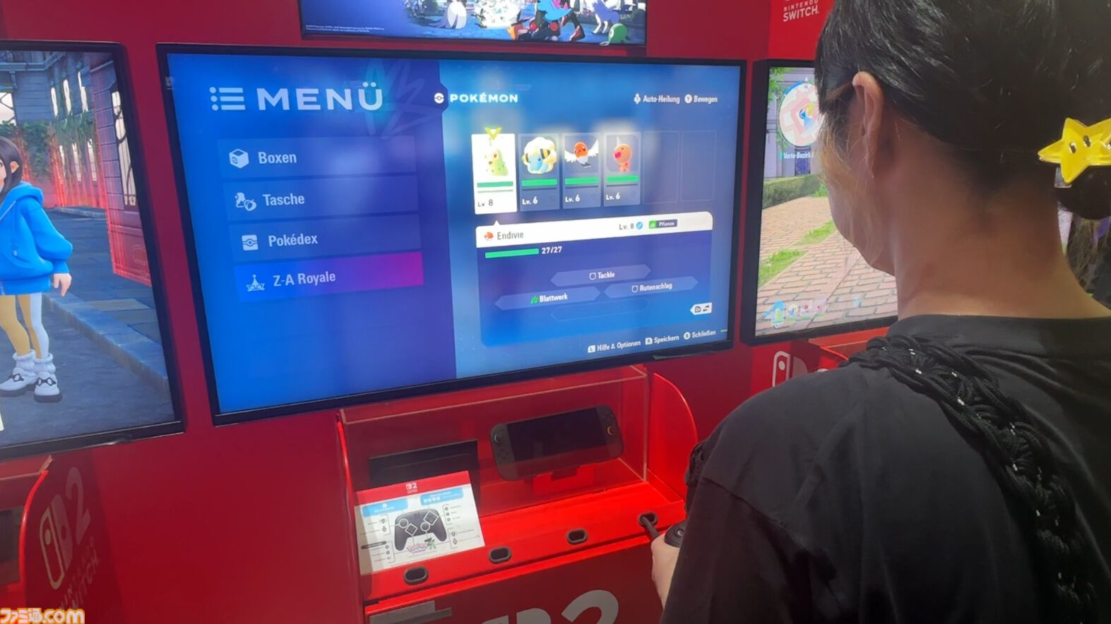 『ポケモンレジェンズZ-A』メガシンカはゲージを溜めて発動！ 時間制限ありだが、同バトルの中で再び発動できる。リアルタイムならではのアクション性のあるバトルが楽しい