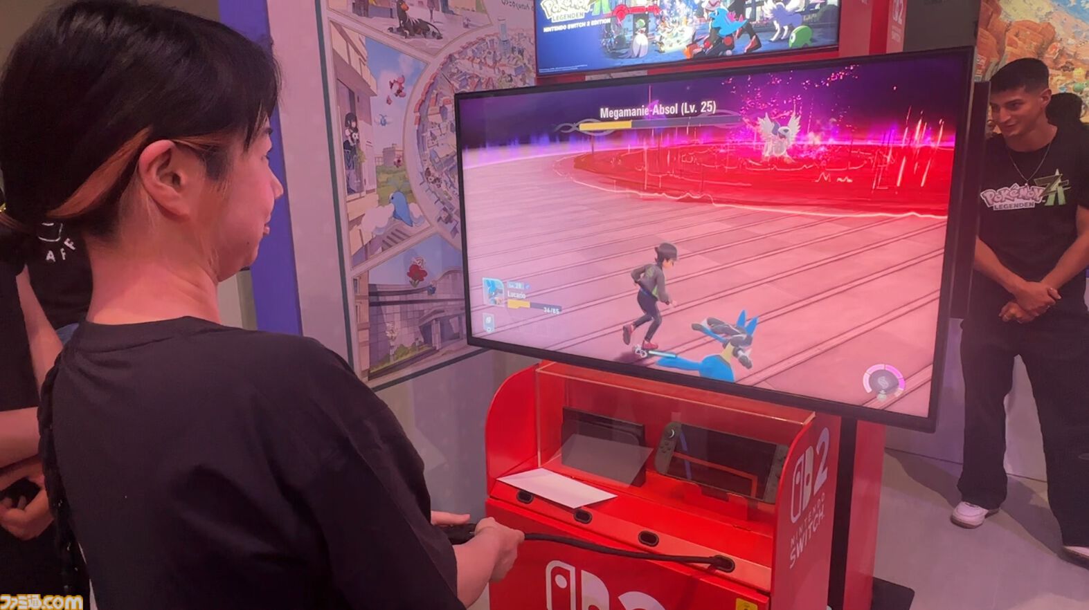 『ポケモンレジェンズZ-A』メガシンカはゲージを溜めて発動！ 時間制限ありだが、同バトルの中で再び発動できる。リアルタイムならではのアクション性のあるバトルが楽しい