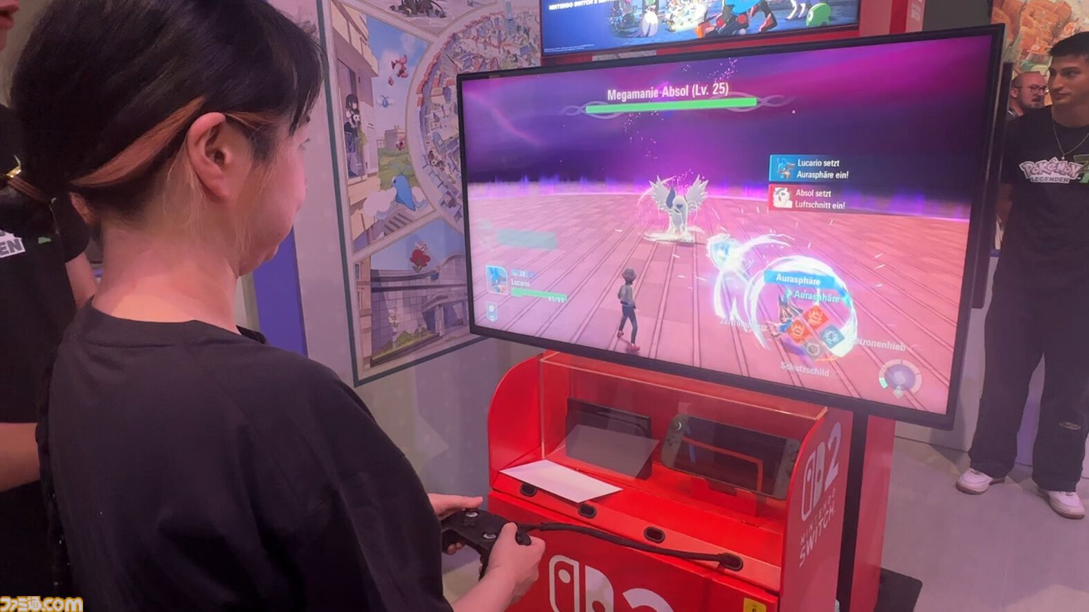 『ポケモンレジェンズZ-A』メガシンカはゲージを溜めて発動！ 時間制限ありだが、同バトルの中で再び発動できる。リアルタイムならではのアクション性のあるバトルが楽しい