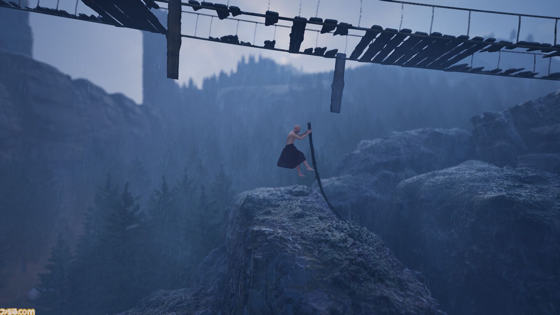 “壺おじ”ライク超高難度クライミングアクション『Vaulting Over It』デモ版がSteamに登場。棒を使って障害物を乗り越える、しかし棒がジャマ