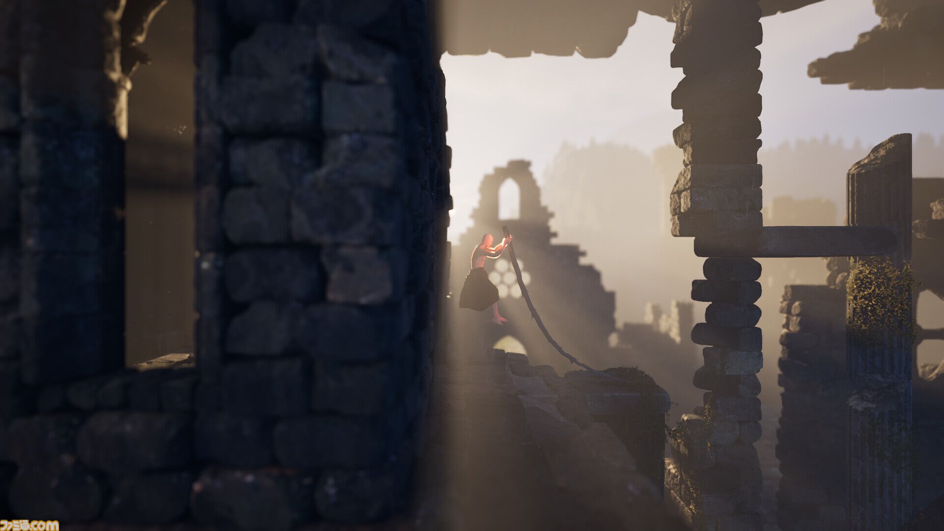 “壺おじ”ライク超高難度クライミングアクション『Vaulting Over It』デモ版がSteamに登場。棒を使って障害物を乗り越える、しかし棒がジャマ