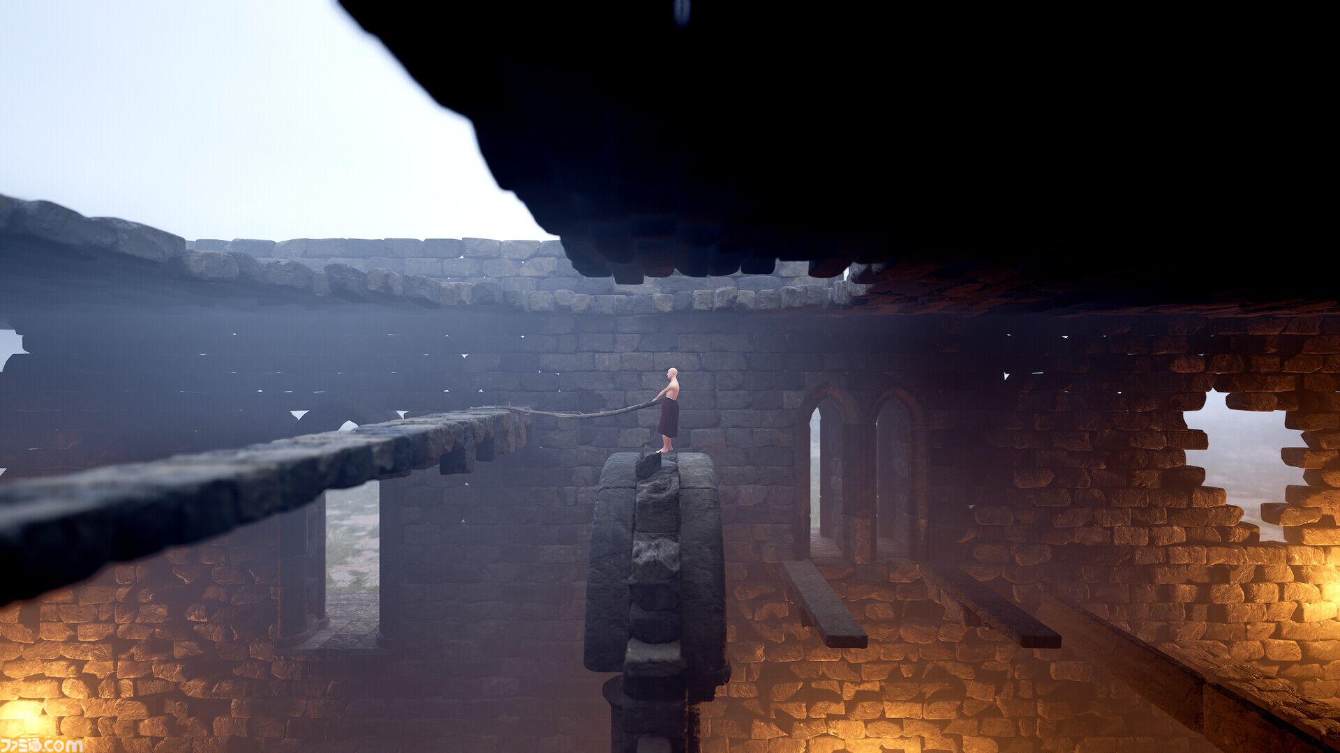 “壺おじ”ライク超高難度クライミングアクション『Vaulting Over It』デモ版がSteamに登場。棒を使って障害物を乗り越える、しかし棒がジャマ