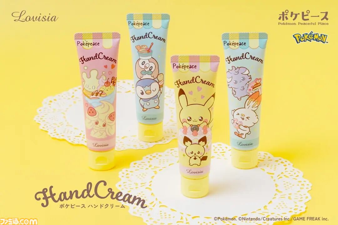 『ポケピース』新作ハンドクリームはスイーツの香り。ピカチュウ＆ピチュー、ポッチャマ＆モクローなど全4種が8月29日発売