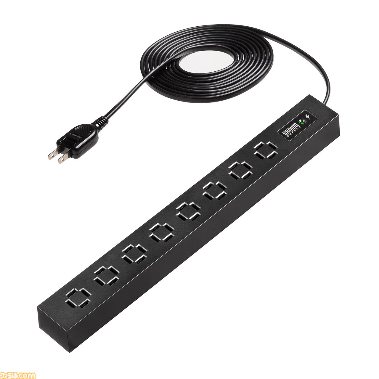 サンワの新たな電源タップが話題沸騰中！ 縦向きにも横向きにも
