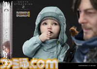 『デススト2』サムの超精巧な1/3スタチューが予約開始。DXボーナス版のお値段は約32万円で、小島秀夫氏サインプリント付ゴールド配達物も付属