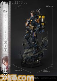 『デススト2』サムの超精巧な1/3スタチューが予約開始。DXボーナス版のお値段は約32万円で、小島秀夫氏サインプリント付ゴールド配達物も付属