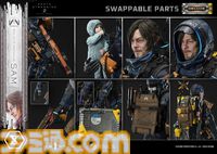 『デススト2』サムの超精巧な1/3スタチューが予約開始。DXボーナス版のお値段は約32万円で、小島秀夫氏サインプリント付ゴールド配達物も付属
