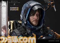 『デススト2』サムの超精巧な1/3スタチューが予約開始。DXボーナス版のお値段は約32万円で、小島秀夫氏サインプリント付ゴールド配達物も付属