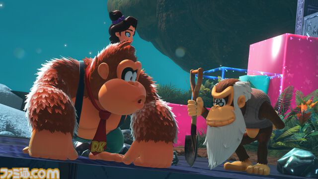 『ドンキーコング バナンザ』ボクセル技術を使った新作は手探りすぎて「どうやって作ったらいいかわかりません」からのスタート。破壊されて喜ぶ！ ワレルヤやポリーンの設定も訊く！