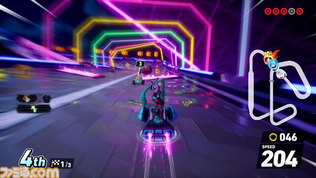 『ソニックレーシング クロスワールド』プレビュー。初音ミクのキュートな姿や春日一番の漢らしさも再現され、グランプリやレースパーク、タイムトライアルなど多彩なモードを体験！