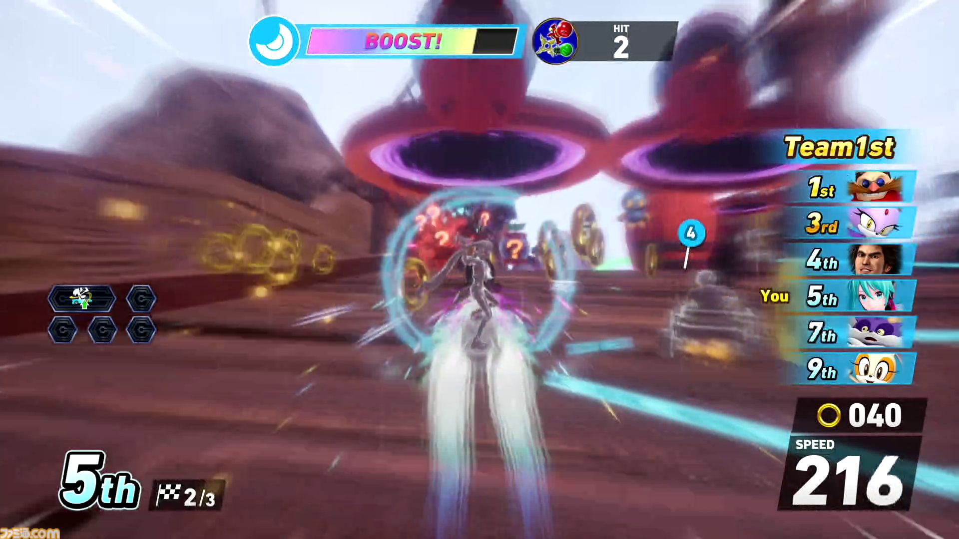 『ソニックレーシング クロスワールド』プレビュー。初音ミクのキュートな姿や春日一番の漢らしさも再現され、グランプリやレースパーク、タイムトライアルなど多彩なモードを体験！