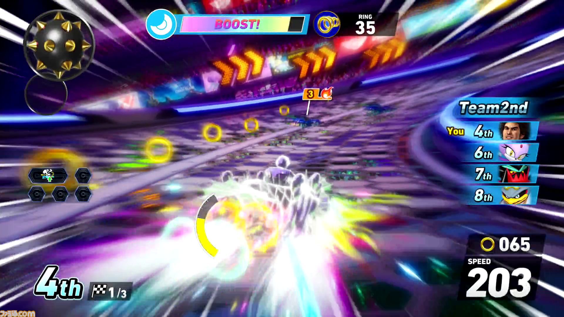 『ソニックレーシング クロスワールド』プレビュー。初音ミクのキュートな姿や春日一番の漢らしさも再現され、グランプリやレースパーク、タイムトライアルなど多彩なモードを体験！