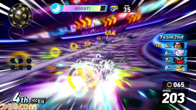 『ソニックレーシング クロスワールド』プレビュー。初音ミクのキュートな姿や春日一番の漢らしさも再現され、グランプリやレースパーク、タイムトライアルなど多彩なモードを体験！