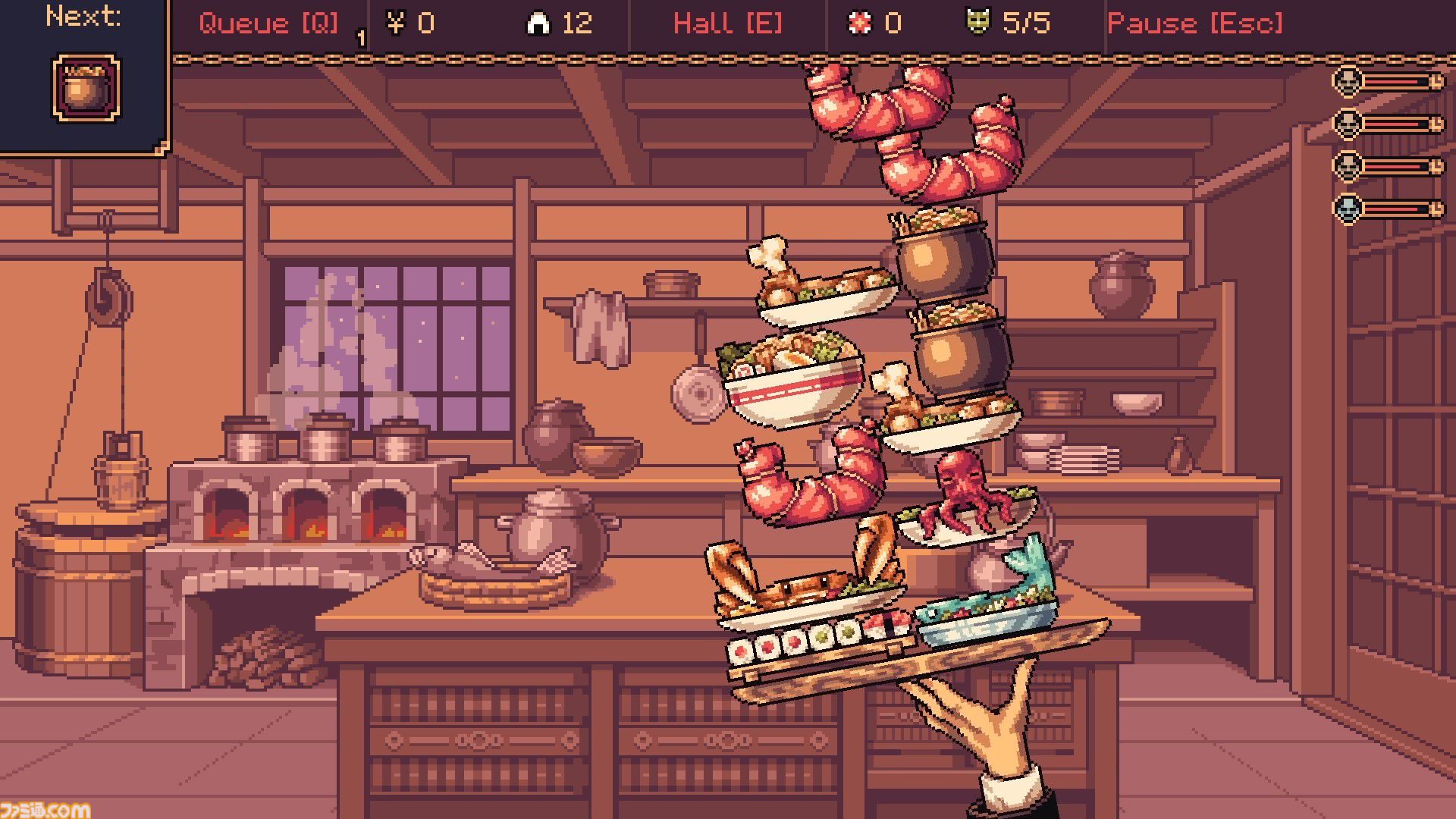『The Way of the Tray』日本の妖怪たちをおもてなしするちょっと不思議なレストランでのウェイターシミュレーター。リリース記念に20％オフの960円で登場。日本語にもいきなり対応