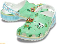 『どうぶつの森』×クロックスのコラボクロッグが本日（8/27）発売。たぬきちやしずえさん、マイホームなどのチャームもかわいい