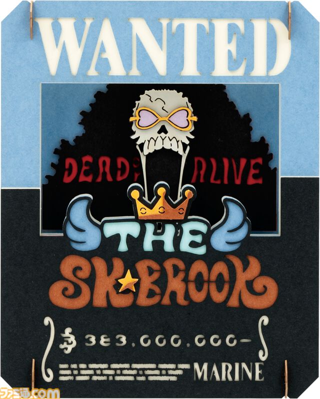 『ワンピース』の手配書をペーパークラフトで立体的に再現。ゾロ、ナミ、チョッパー、ロー、キッドなど13種のペーパーシアターが9月30日より順次発売