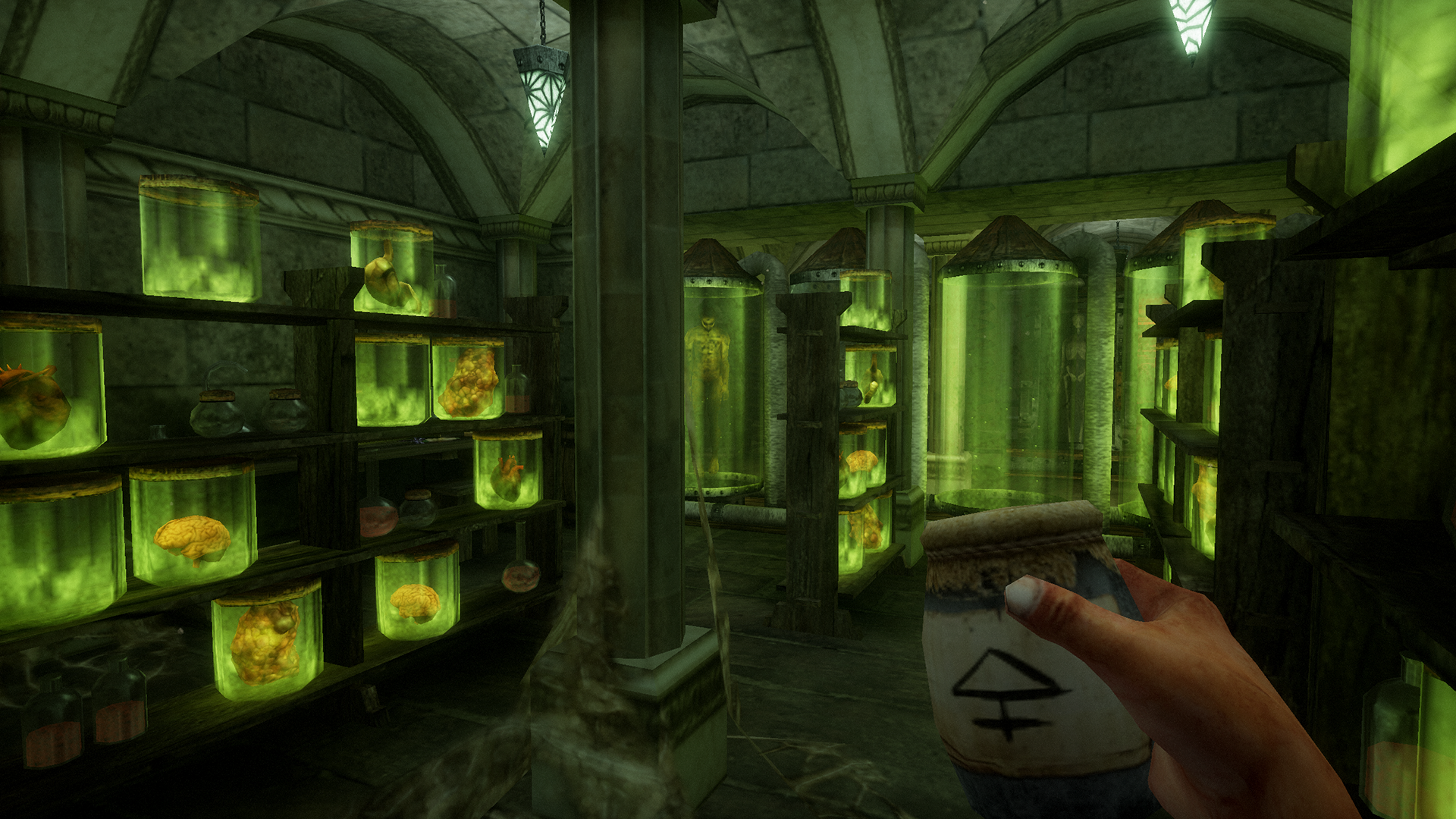 『Caput Mortum』右手を操り錬金術師の塔を探索するレトロホラーがSteamにてリリース。不気味なモンスターが徘徊する廃墟に隠された禁忌を解き明かせ