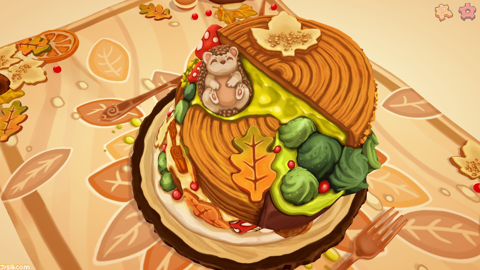 『UMAMIパズル』うまそうな料理やスイーツを作る癒し系パズルゲーム。木のブロックでジオラマ製作【11月17日発売】
