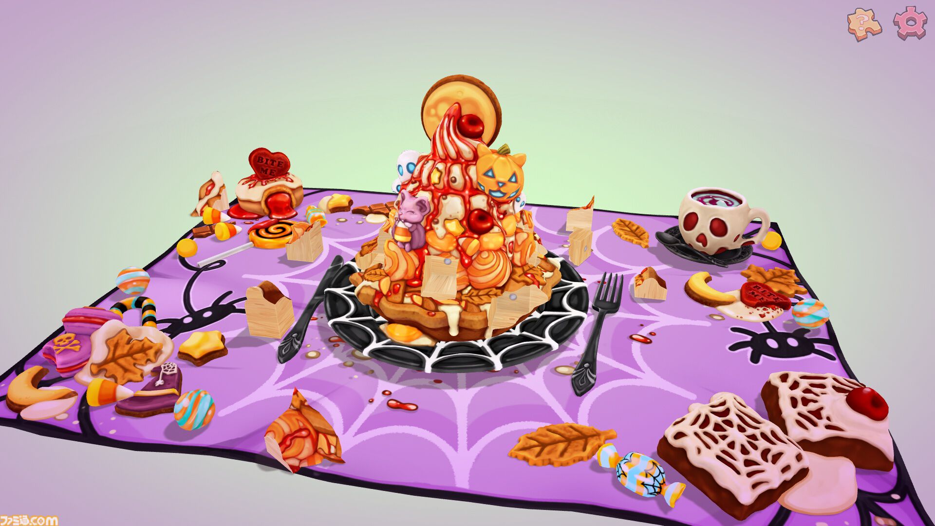 『UMAMIパズル』うまそうな料理やスイーツを作る癒し系パズルゲーム。木のブロックでジオラマ製作【11月17日発売】