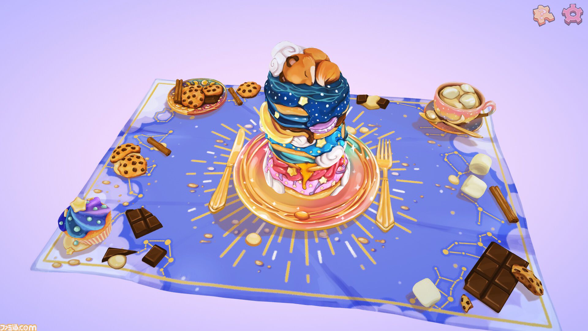 『UMAMIパズル』うまそうな料理やスイーツを作る癒し系パズルゲーム。木のブロックでジオラマ製作【11月17日発売】