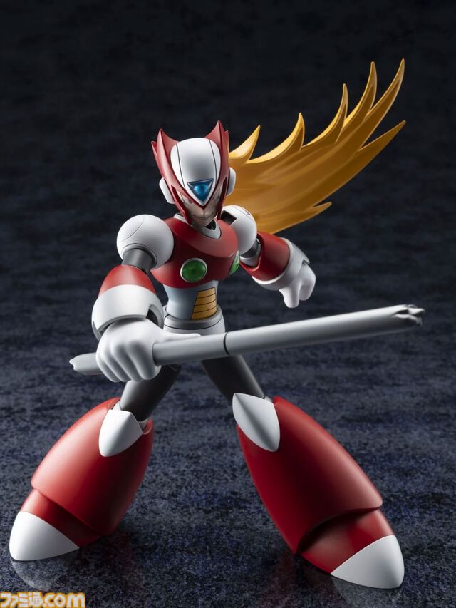 『ロックマンX』1作目のゼロがプラモ化。ボーナスパーツはイレギュラー時代を再現できる鉄パイプ。マニアックすぎる