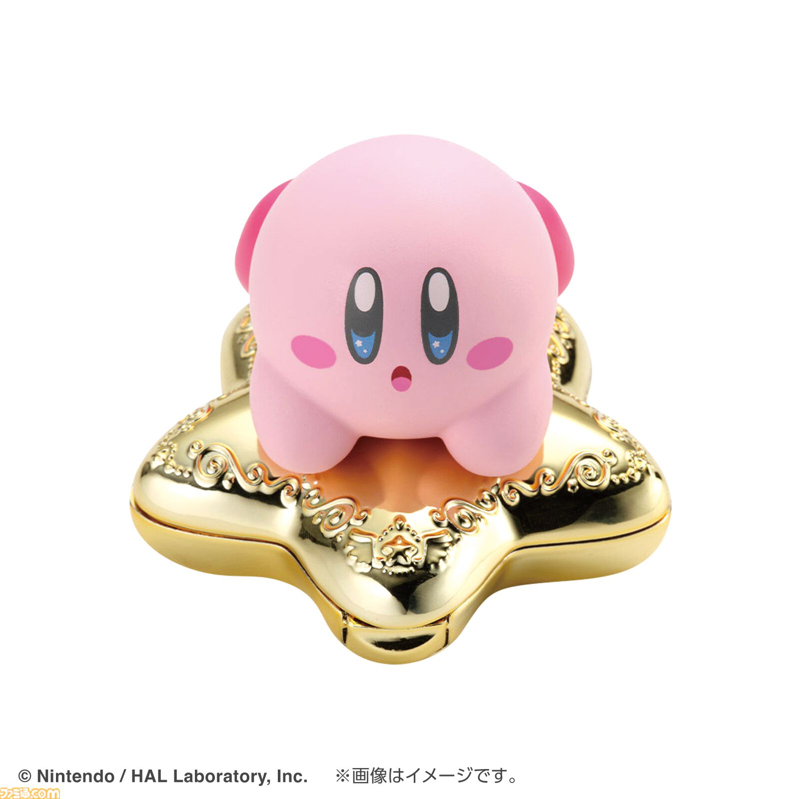 『星のカービィ』新作コスメが登場。カービィが乗ったワープスター型パウダーケースがかわいい。パウダーはカービィと雲をイメージした2色