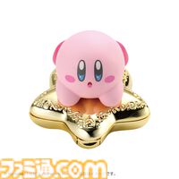 『星のカービィ』新作コスメが登場。カービィが乗ったワープスター型パウダーケースがかわいい。パウダーはカービィと雲をイメージした2色