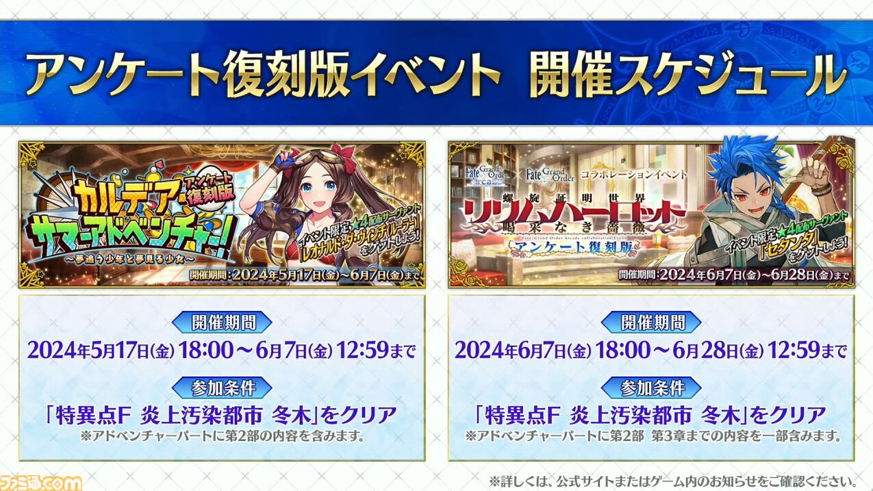 FGO】ACコラボ“リリムハーロット”復刻決定。アンケート上位の水着