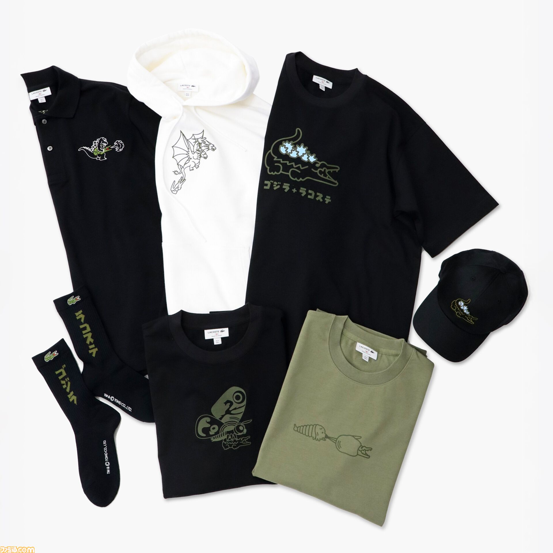 ラコステ x ゴジラ　Tシャツ　黒　2 xsLACOSTE GODZILLA ラコステ x ゴジラ Tシャツ 黒 2 xsLACOSTE GODZILLA｜Yahoo