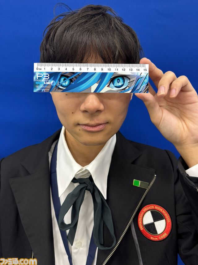 『ペルソナ3 リロード』“カッ”を再現できるスタイリッシュものさし。東京ゲームショウのセガ／アトラスブースで試遊するともらえる