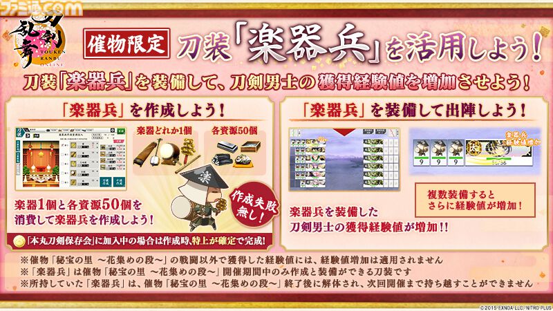 『刀剣乱舞オンライン』新刀剣男士“倶利伽羅江”（声：土屋神葉）が登場。治金丸と日光一文字の近侍曲も新たに実装