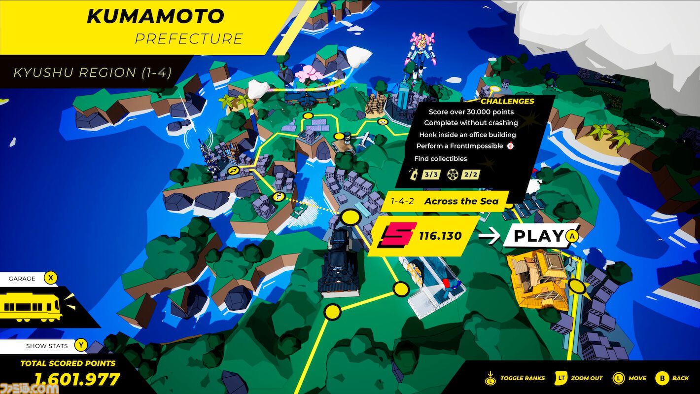 『電車アタック』が東京ゲームショウ2025にデモを出展。日本を舞台に暴走電車がハチャメチャトリックをキメるレースアクション