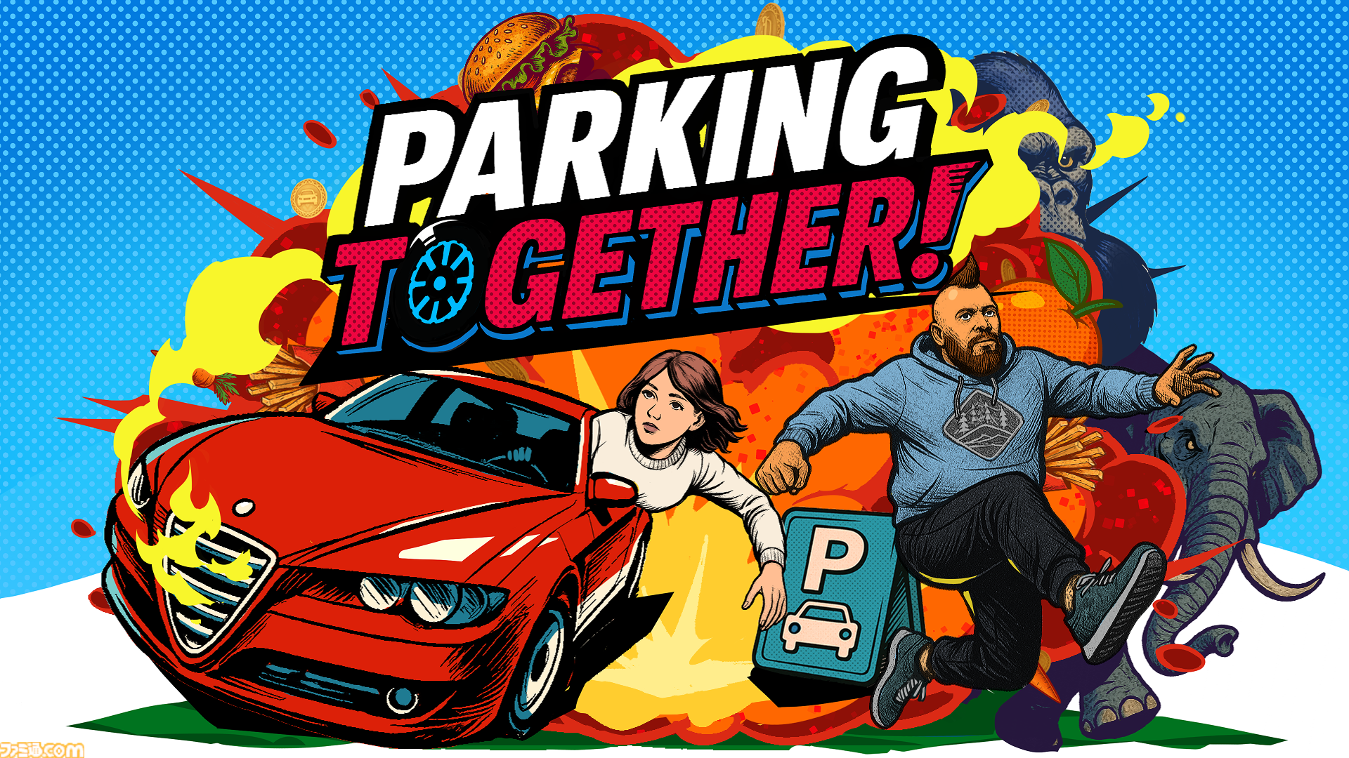 『Parking Together!』Steamにて9月18日に配信。ふたりで協力しながら車を駐車するスリリングな駐車ゲー。東京ゲームショウ2025の出展も