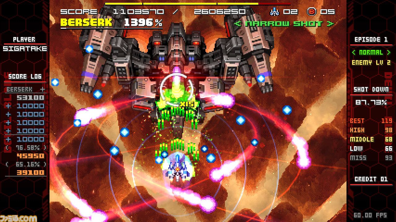 『ユニコーンオーバーロード』参画のシガタケ氏手掛けるSTG『デビルブレイド リブート』が5/24Steamリリース。特定の条件を満たすと“機体の擬人化”も可能に