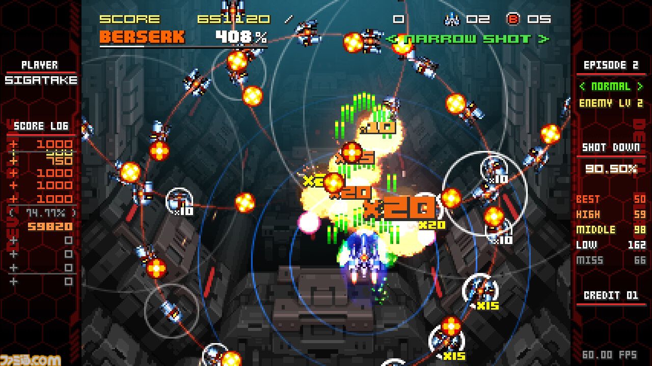 『ユニコーンオーバーロード』参画のシガタケ氏手掛けるSTG『デビルブレイド リブート』が5/24Steamリリース。特定の条件を満たすと“機体の擬人化”も可能に