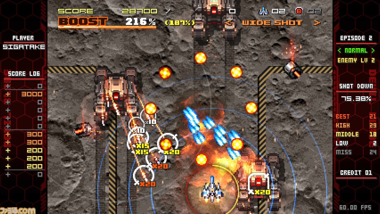 『ユニコーンオーバーロード』参画のシガタケ氏手掛けるSTG『デビルブレイド リブート』が5/24Steamリリース。特定の条件を満たすと“機体の擬人化”も可能に