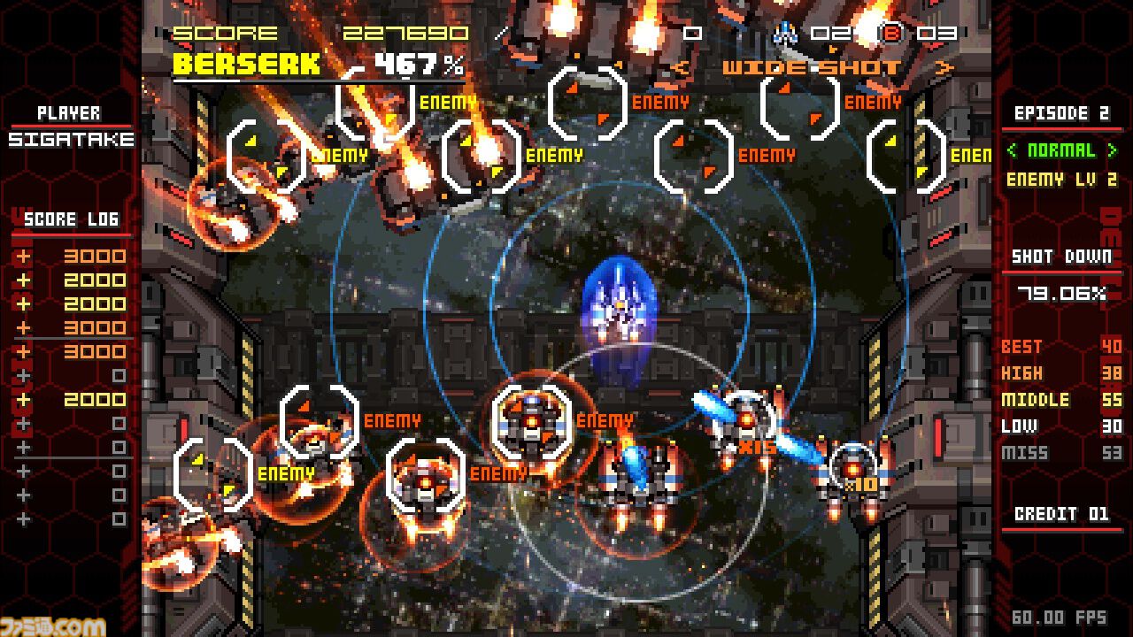 『ユニコーンオーバーロード』参画のシガタケ氏手掛けるSTG『デビルブレイド リブート』が5/24Steamリリース。特定の条件を満たすと“機体の擬人化”も可能に