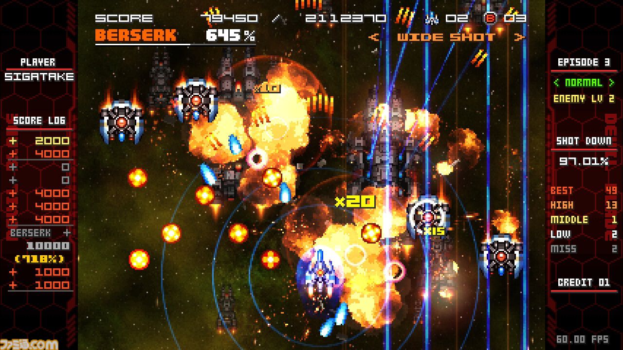 『ユニコーンオーバーロード』参画のシガタケ氏手掛けるSTG『デビルブレイド リブート』が5/24Steamリリース。特定の条件を満たすと“機体の擬人化”も可能に