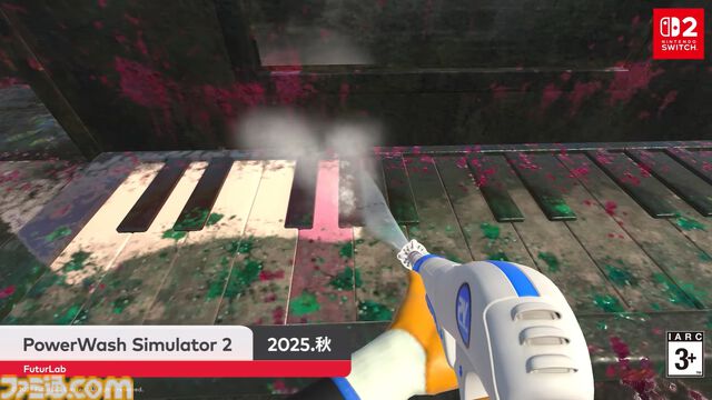 『パワーウォッシュ シミュレーター2』がSwitch2で2025年秋配信。画面分割で2人協力プレイが可能、オンラインなら4人まで。猫もなでられる【Nintendo Direct】