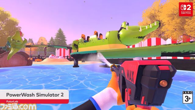 『パワーウォッシュ シミュレーター2』がSwitch2で2025年秋配信。画面分割で2人協力プレイが可能、オンラインなら4人まで。猫もなでられる【Nintendo Direct】