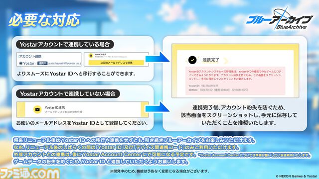 『ブルアカ』“Yostar アカウント”のリニューアルへ向けた準備が5月22日にアプデ後よりスタート。“Yostar ID”となりデータ管理、グッズ購入などでより便利に