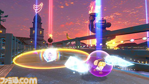 『スーパーモンキーボール バナナランブル』オンライン対戦のルールとステージ情報が公開。バナナの皮、ミサイルなどの一部アイテムも紹介