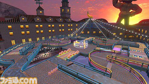 『スーパーモンキーボール バナナランブル』オンライン対戦のルールとステージ情報が公開。バナナの皮、ミサイルなどの一部アイテムも紹介