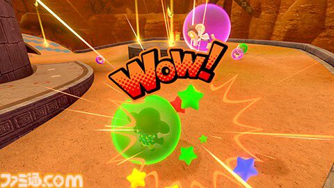 『スーパーモンキーボール バナナランブル』オンライン対戦のルールとステージ情報が公開。バナナの皮、ミサイルなどの一部アイテムも紹介