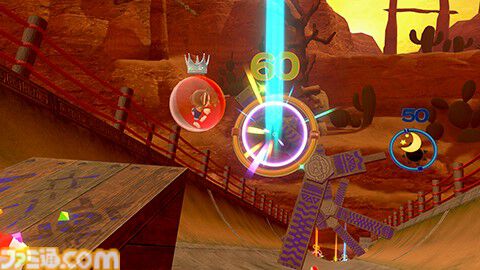 『スーパーモンキーボール バナナランブル』オンライン対戦のルールとステージ情報が公開。バナナの皮、ミサイルなどの一部アイテムも紹介
