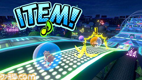 『スーパーモンキーボール バナナランブル』オンライン対戦のルールとステージ情報が公開。バナナの皮、ミサイルなどの一部アイテムも紹介